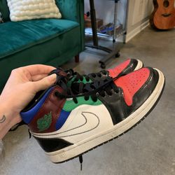 Womens Jordan 1 Mid ‘multicolor’