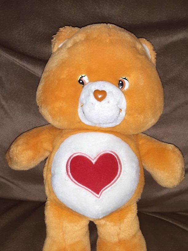Vintage 13" Care Bear Tender Heart Stuffed Animal