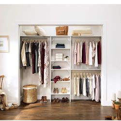 ClosetMaid Wood Closet Organizer- Pure White 
