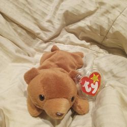 Rare 1993 P.V.C Pellet Filled "Cubble" Beanie Baby One Of The Original Nine Beanie Baby Bears