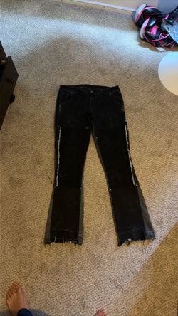 Affiliated & Co Flared distressed Carpenter jeans