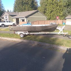16 foot aluminum boat. for Sale in Oak Harbor, WA - OfferUp