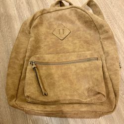 American Eagle Brown Leather Backpack