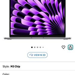 New Apple 2024 MacBook Air with Apple M3 Chip,