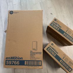 ENMOTION® FLEX AUTOMATED TOUCHLESS ROLL PAPER TOWEL DISPENSER & 2 SOAP DISPENSERS