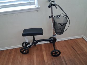 Knee Scooter with Basket and Hand Brakes