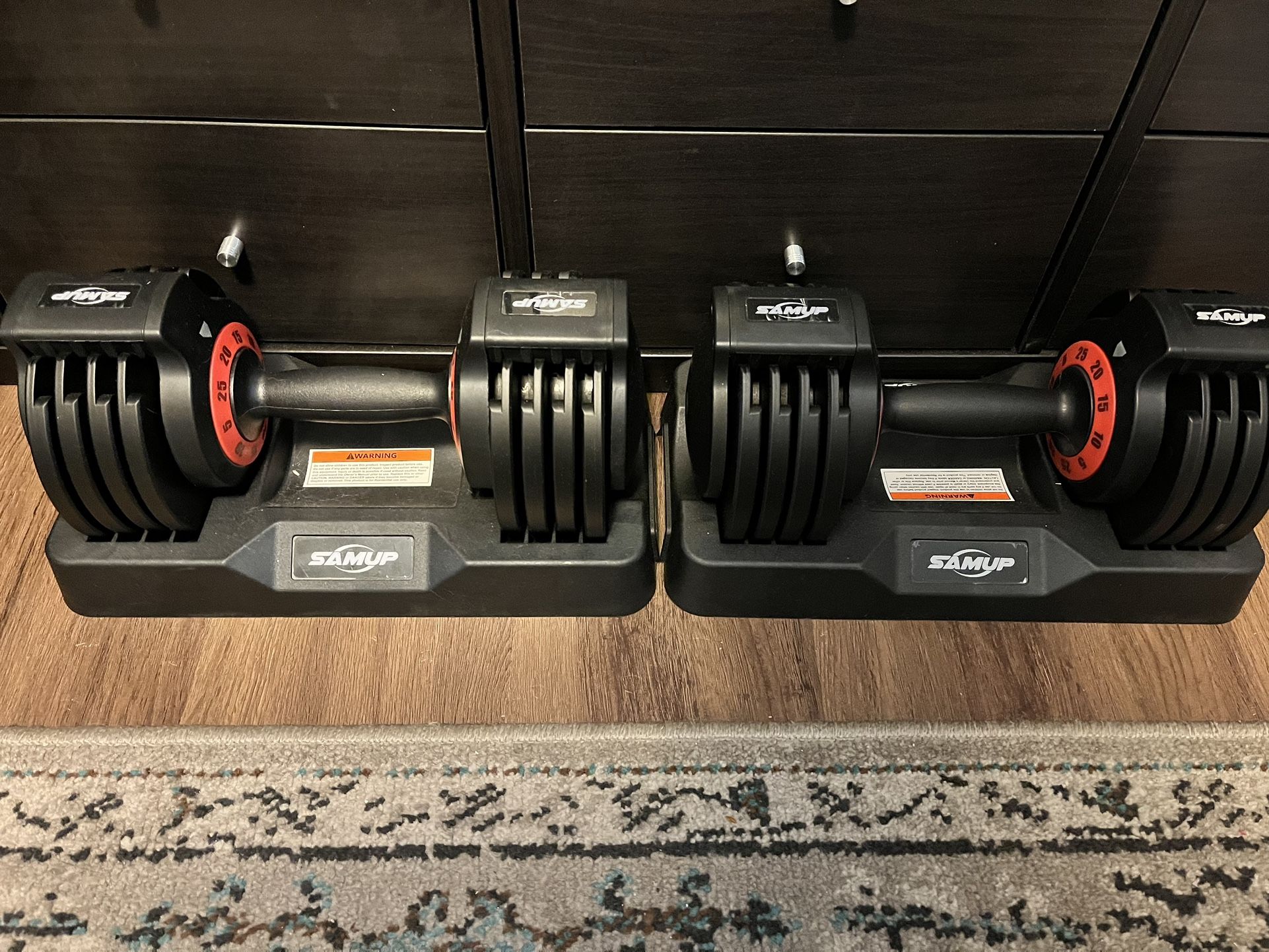Samup 25 Lb Adjustable Barbells