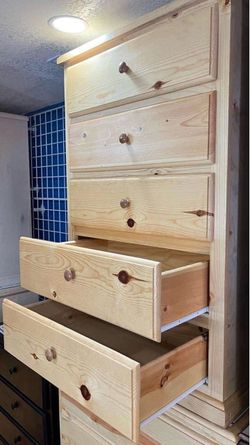 5 drawer pine