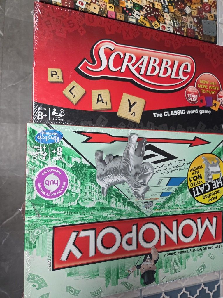 3 New Board Games..2 Used Games..1 New Vintage Puzzle 