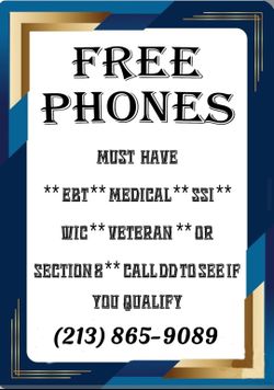 Free Phone For Those That Qualify 