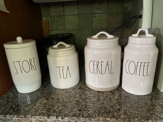 4 Rae Dunn Storage Container 