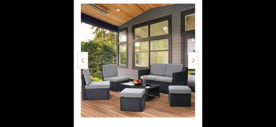 Gorgeous 6 Piece Rattan Outdoor Set