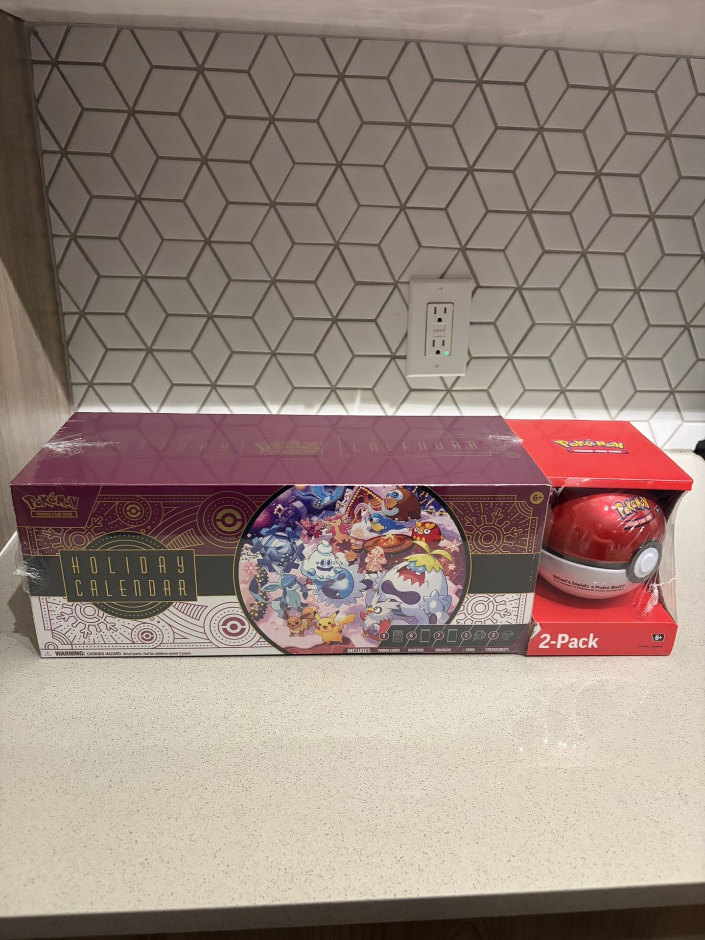 Pokemon 2025 Holiday Calendar New Sealed
