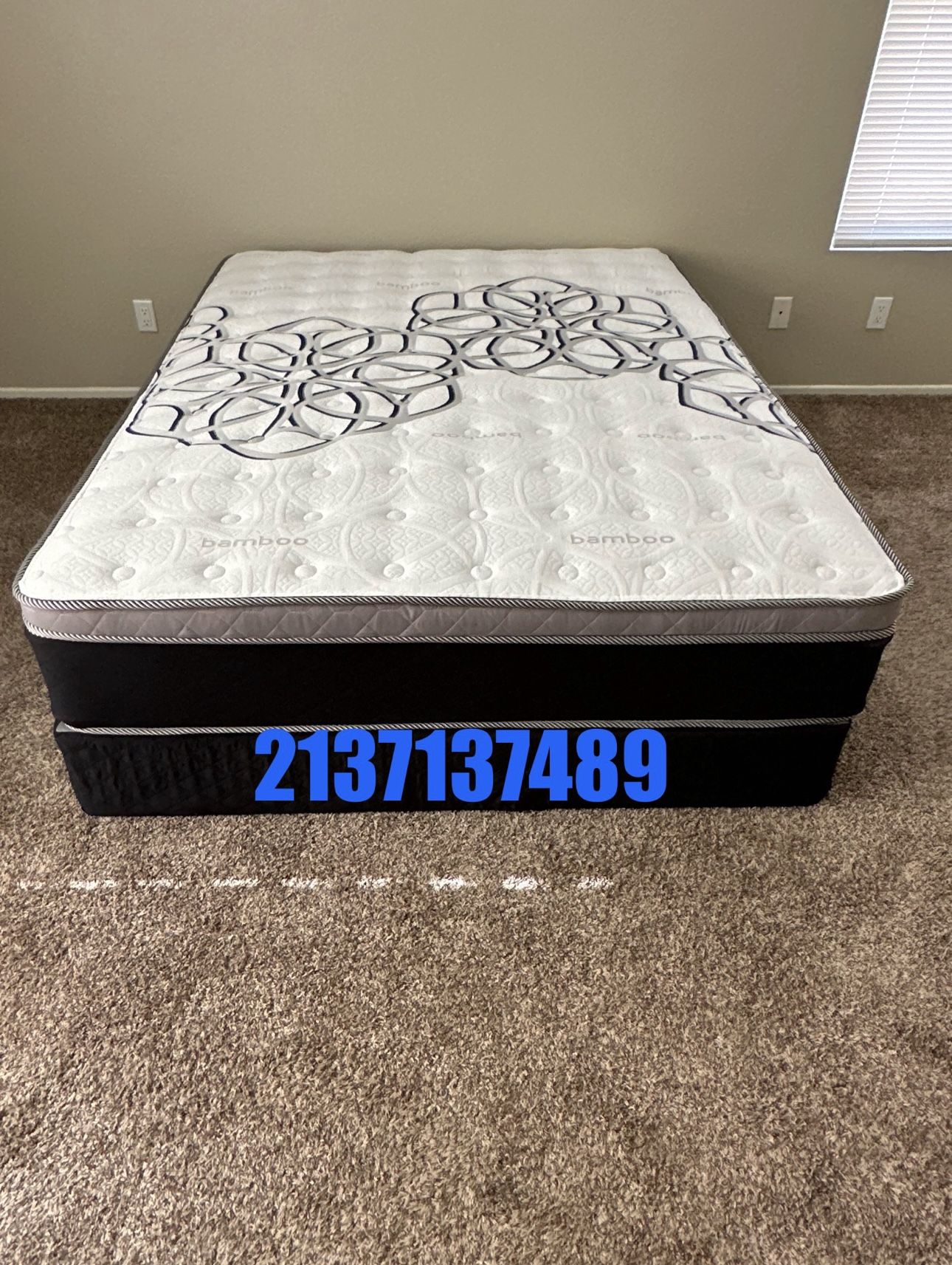 Queen Size Mattress Pillow Top 12” Thick. All Sizes Available. Delivery Available
