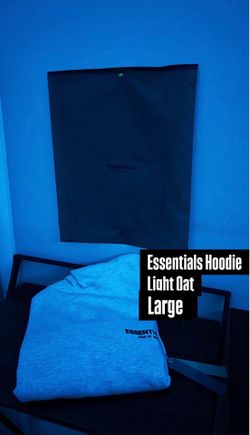 Light Oat Essentials Hoodie Authentic Large