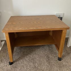Vintage Wood Desk/Vanity 