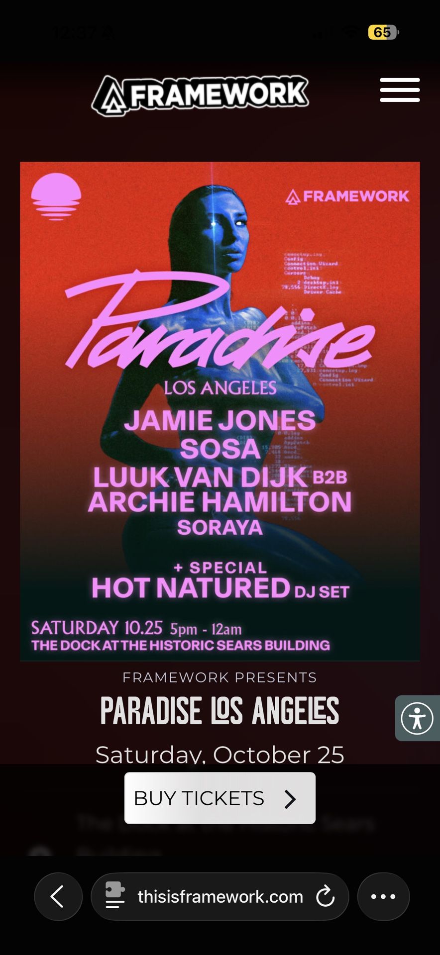 Jamie Jones at The Dock at the Historic Sears Building