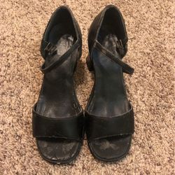 Womens Size 3 1/2 Or Same As Girls Size 2 1/2 Black Heels Free