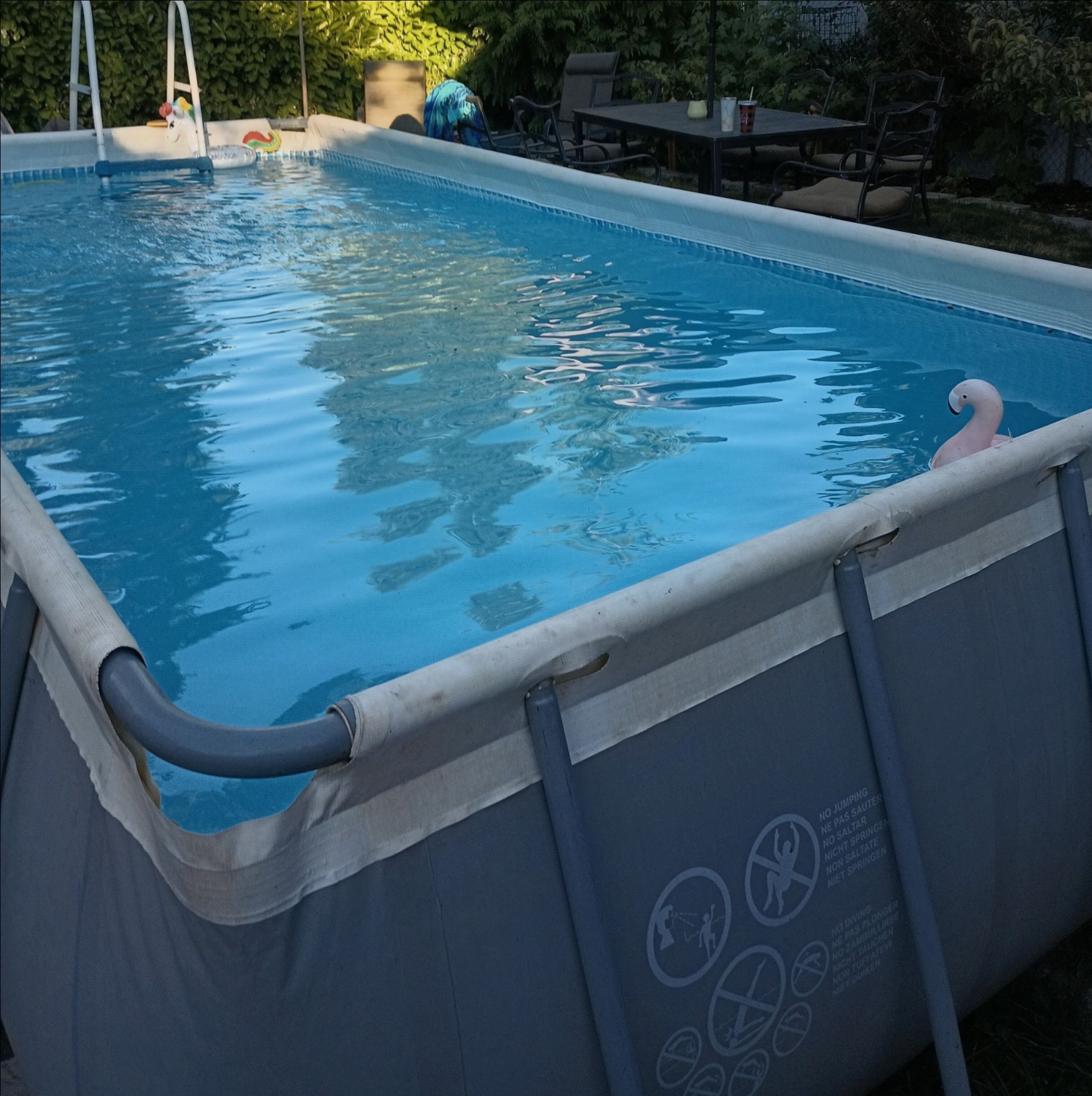 INTEX 9X18X48 GREY POOL for Sale in Yuma, AZ - OfferUp