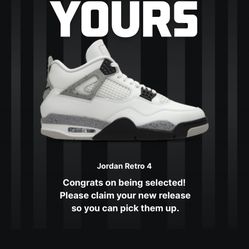 Jordan 4 Retro White Cement Size 13 DS