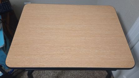 Small Side Table with Wood Grain Top