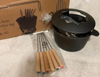 Kenny Loggins Cast Iron Fondue Set