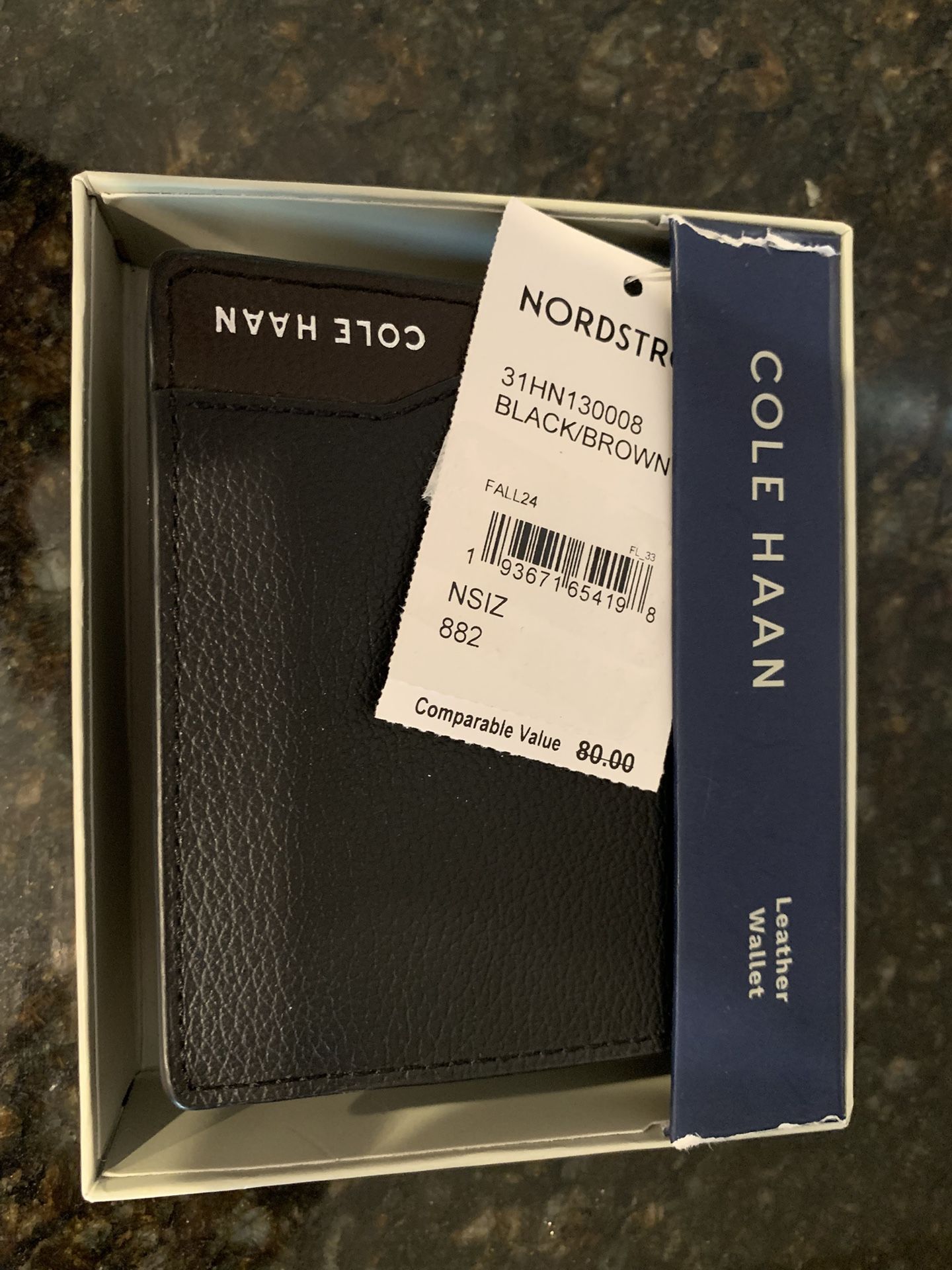 Cole Haan Men’s Leather Wallet $29