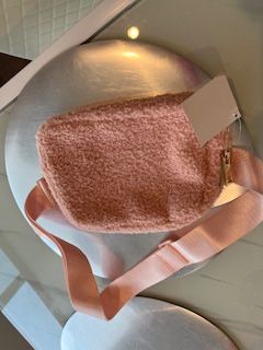 New Pink Fuzzy Waistpurse