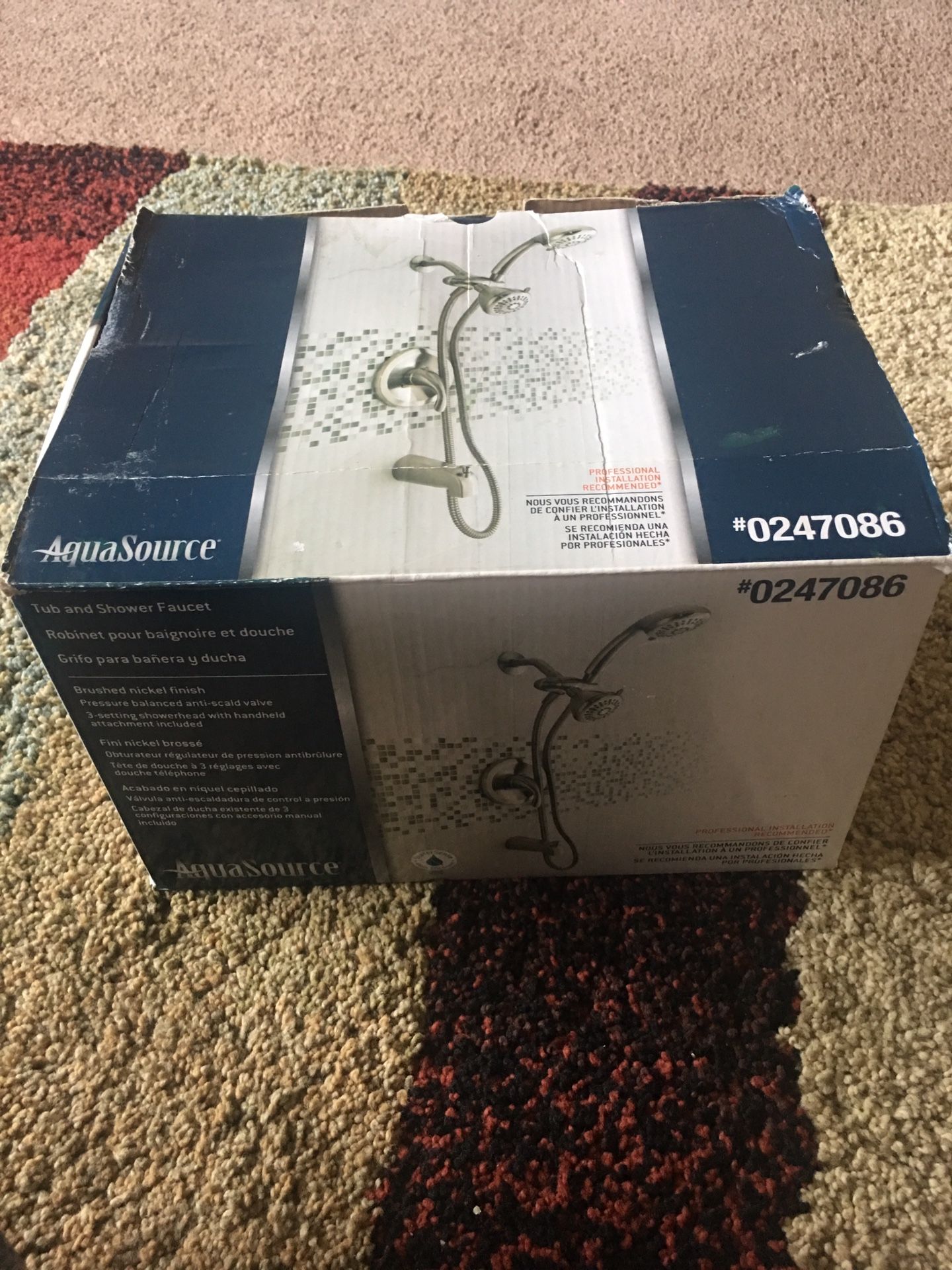 New Aqua Source Tub and Shower Faucet #0247086