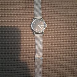 Swiss Wagner All Stainless Steel Sapphire Coated In Crystal 