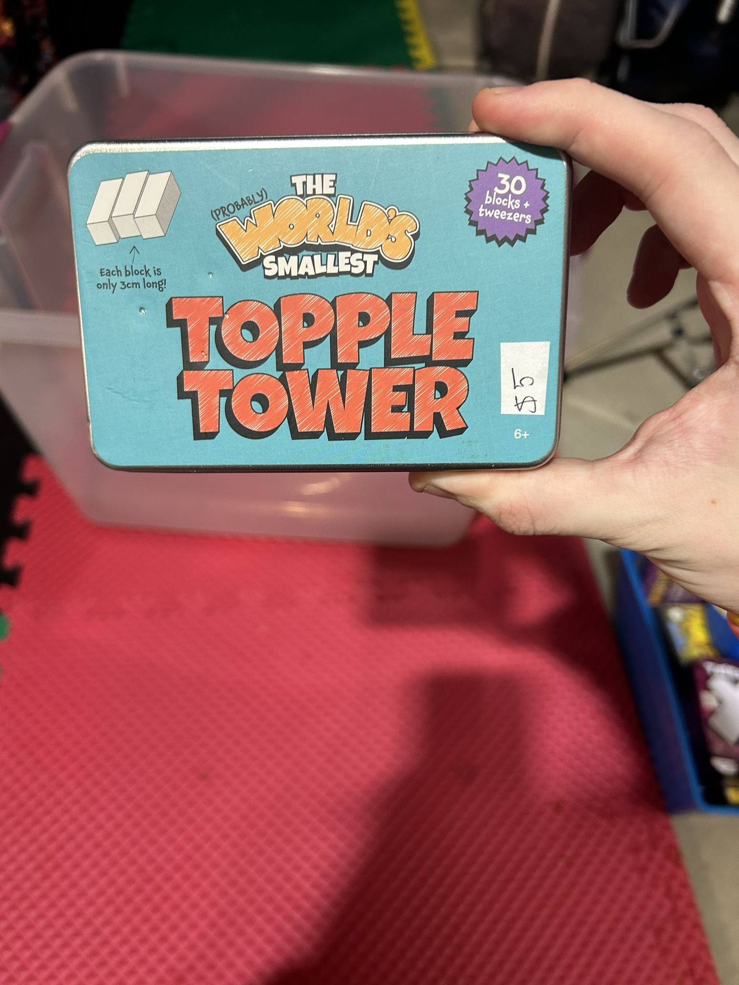 world's tiniest Jenga 