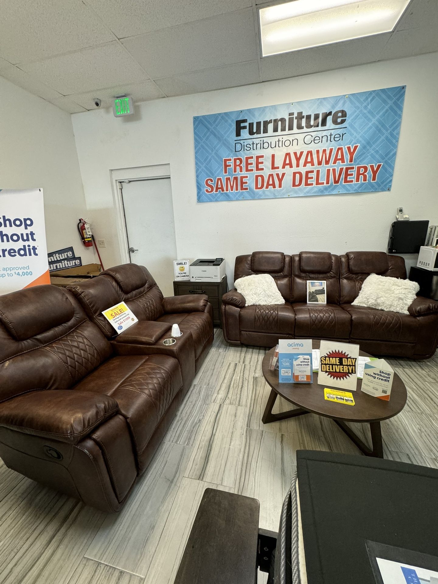Beautiful Brown Santiago Sofa And Loveseat Set!$1199!*SAME DAY DELIVERY*NO CREDIT NEEDED*EASY FINANCING*HUGE SALE*
