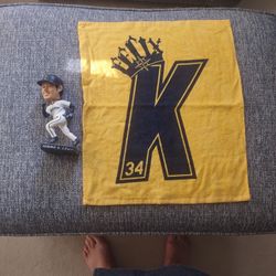 Felix Hernandez Towel And Ichiro Bobblehead 