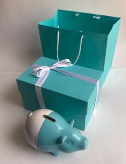 Brand New Tiffany & Co. Piggy Bank Made In Italy