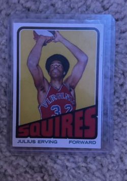 Julius Erving Virginia Squires Basketball Card