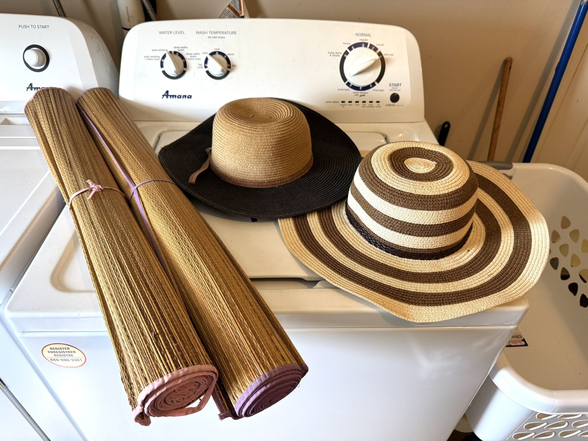 Beach Set Of Two sun hats, and two beach mats