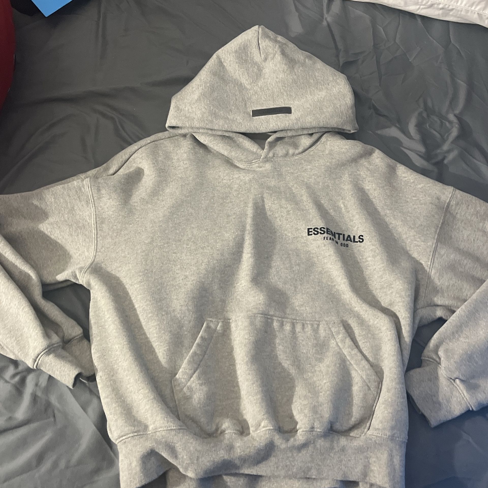 Essentials hoodie small dark grey