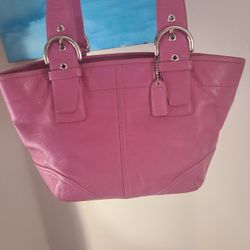 Coach Small Pink Soho Tote