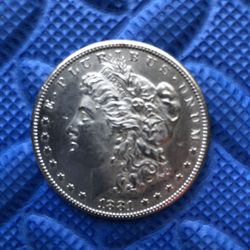 1881-S Morgan Silver Dollar (B)