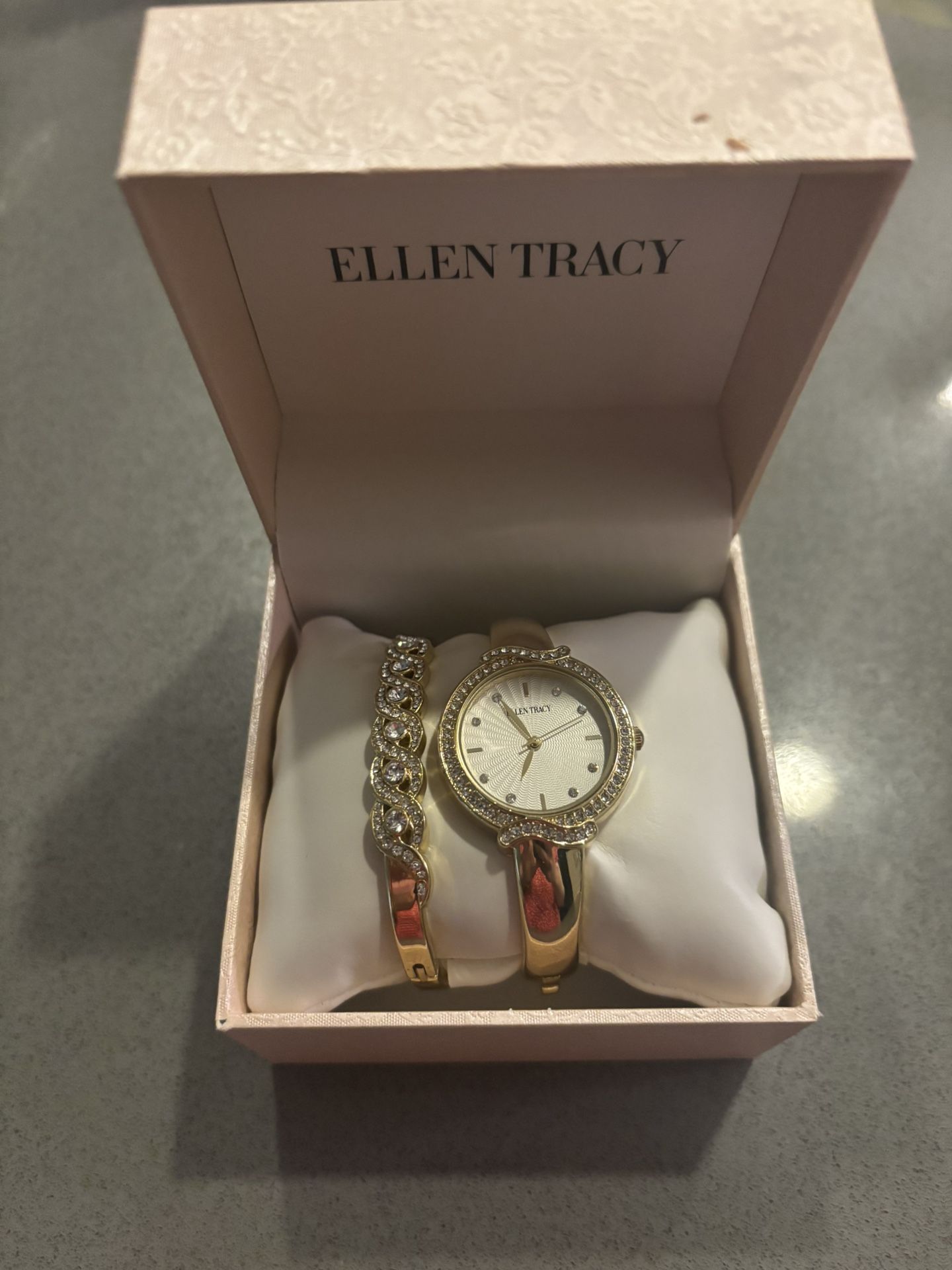 Ellen Tracy Watch And Bracelet
