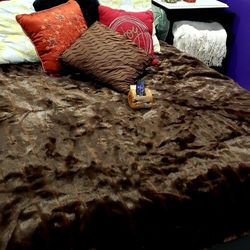 Christmas Guest Room Mink Faux Fur & Everything Else $85 for ALL