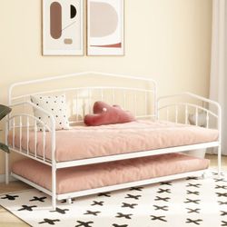 White Trundle TWIN Bed