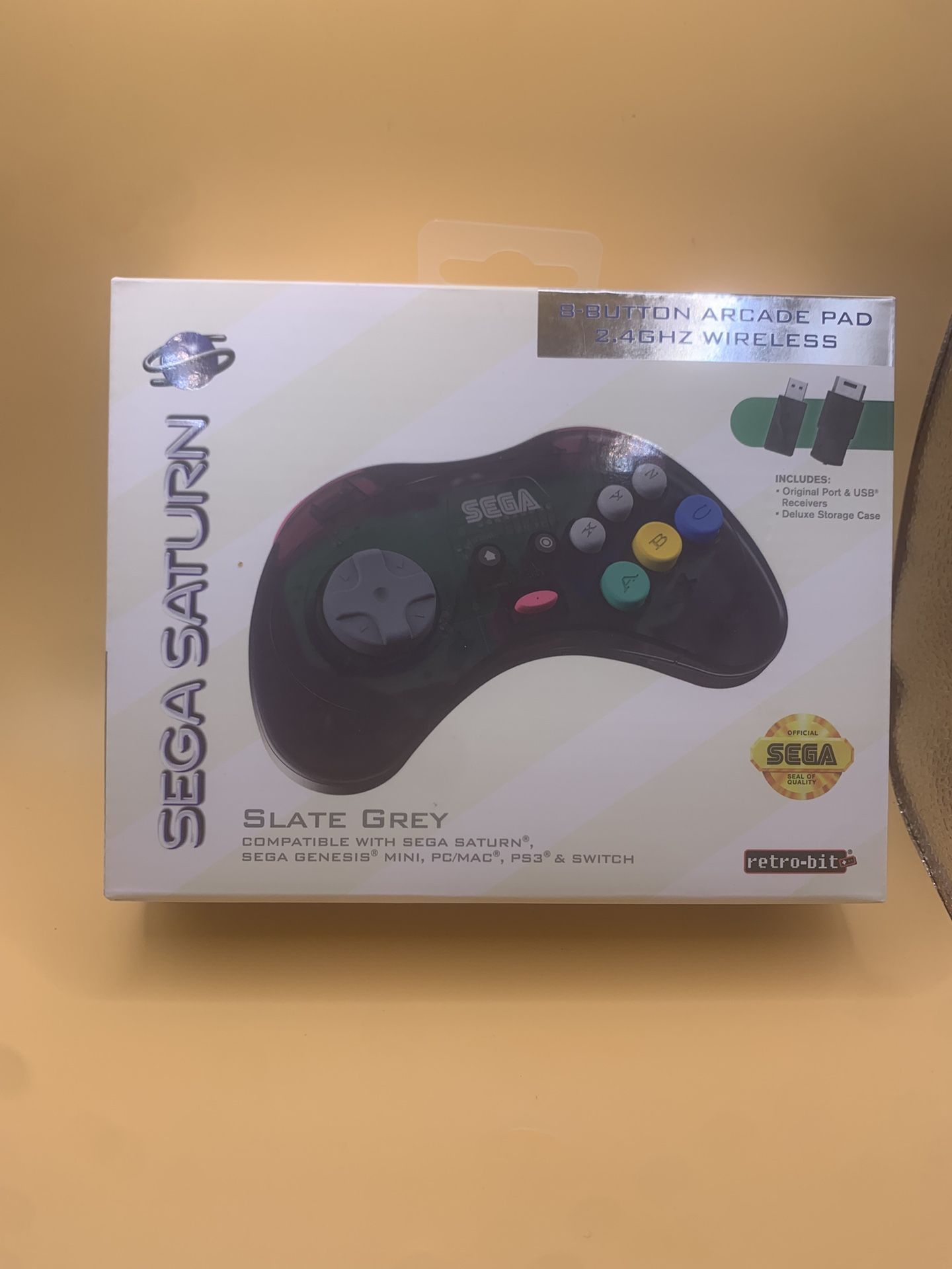 Retro Bit Sega Saturn 2.4 Gh Wireless Gamepad (slate grey)