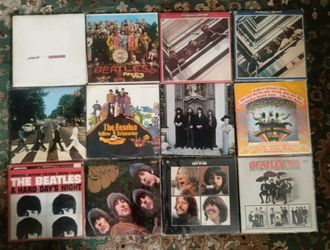 12 Vintage BEATLES Vinyl LP Albums Lot