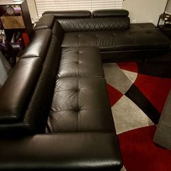 Bonded Leather Couch – Gently Used, Great Condition!