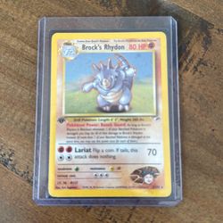 Brock,s rhydon first edition holo