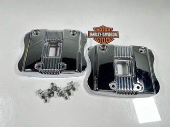 04-06 Harley Davidson Sportster 883/1200 OEM Chrome Cylinder Head Covers Rocker Boxes.OBO. SM9KNT0660