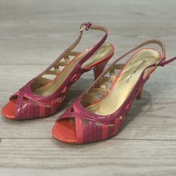 Bandolino Jorkins colorblock Slingback heels size 8M