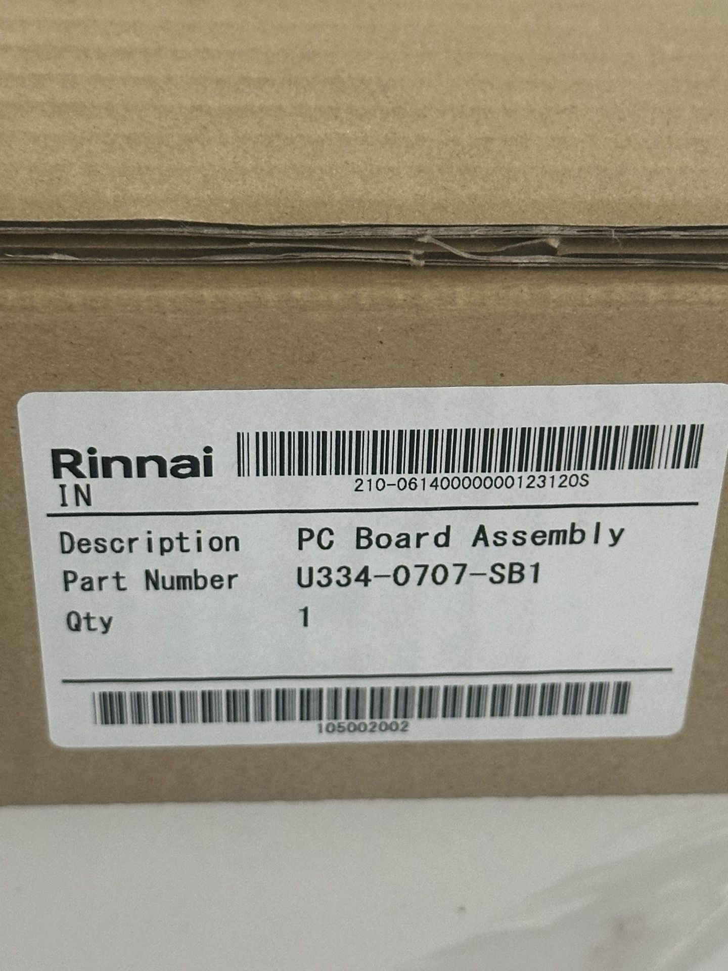 Rinnai PC Board. On Demand