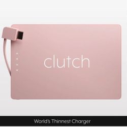 Clutch Pro USB-C 5000mAh Ultra Thin Magnetic Portable Charger PINK / BLACK